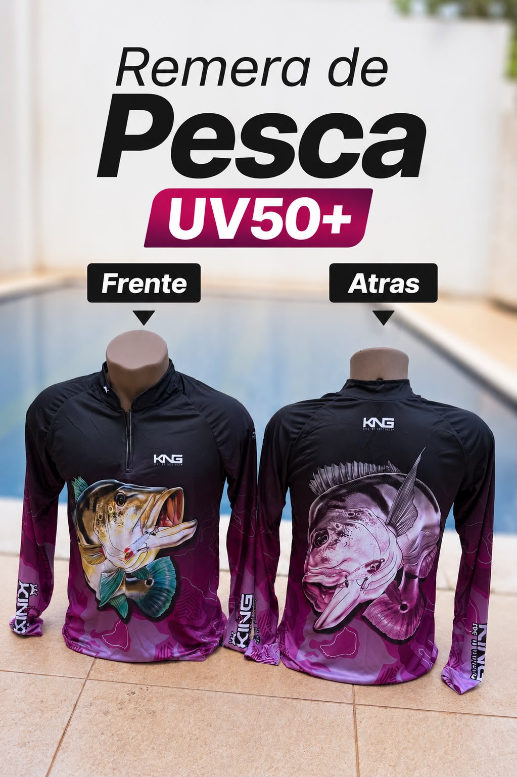 Remeras de Pesca King Varias Estampas, vista 4