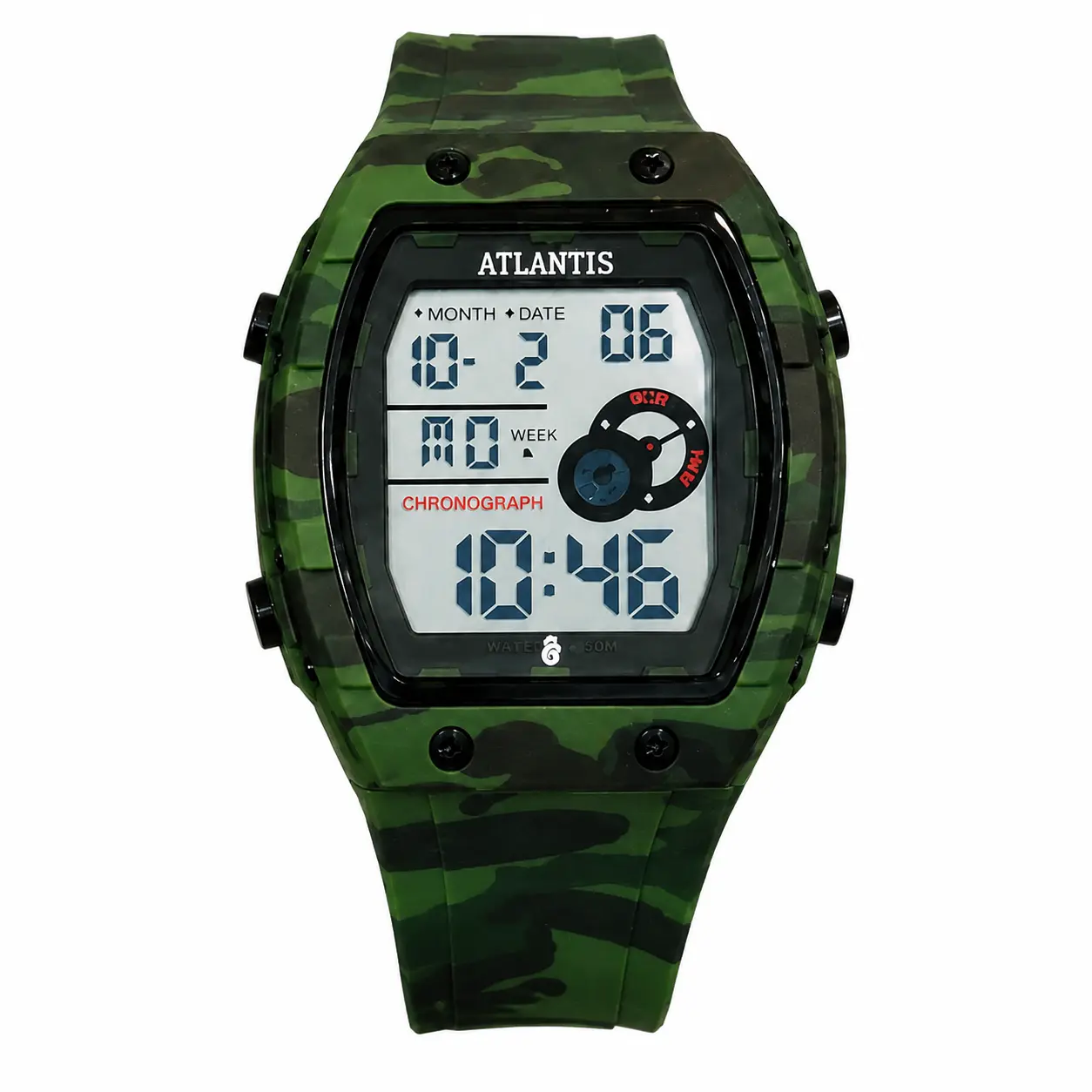 Reloj Digital Deportivo Camuflado "Atlantis", vista 3