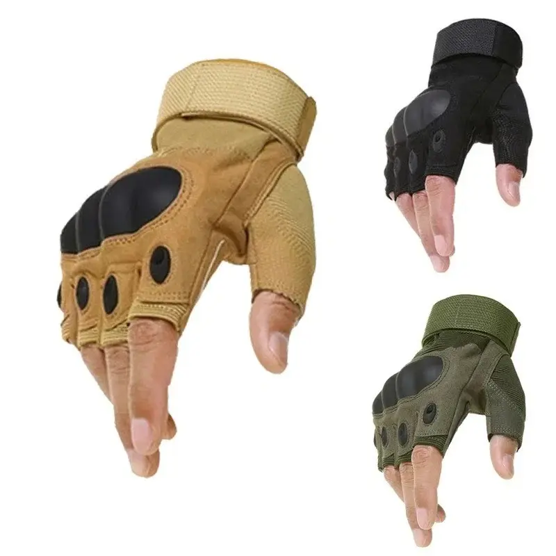 Guantes Tácticos Sin Dedos – Refuerzo en Nudillos
