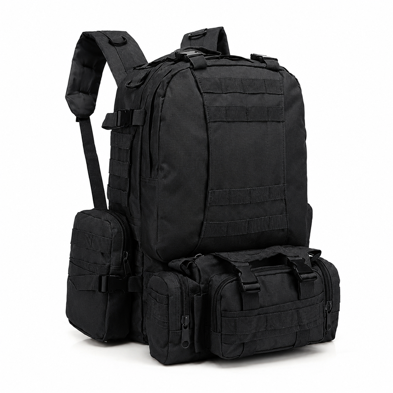 Mochila Táctica 3 en 1 Desmontable – Sistema Modular con Pouches, vista 2