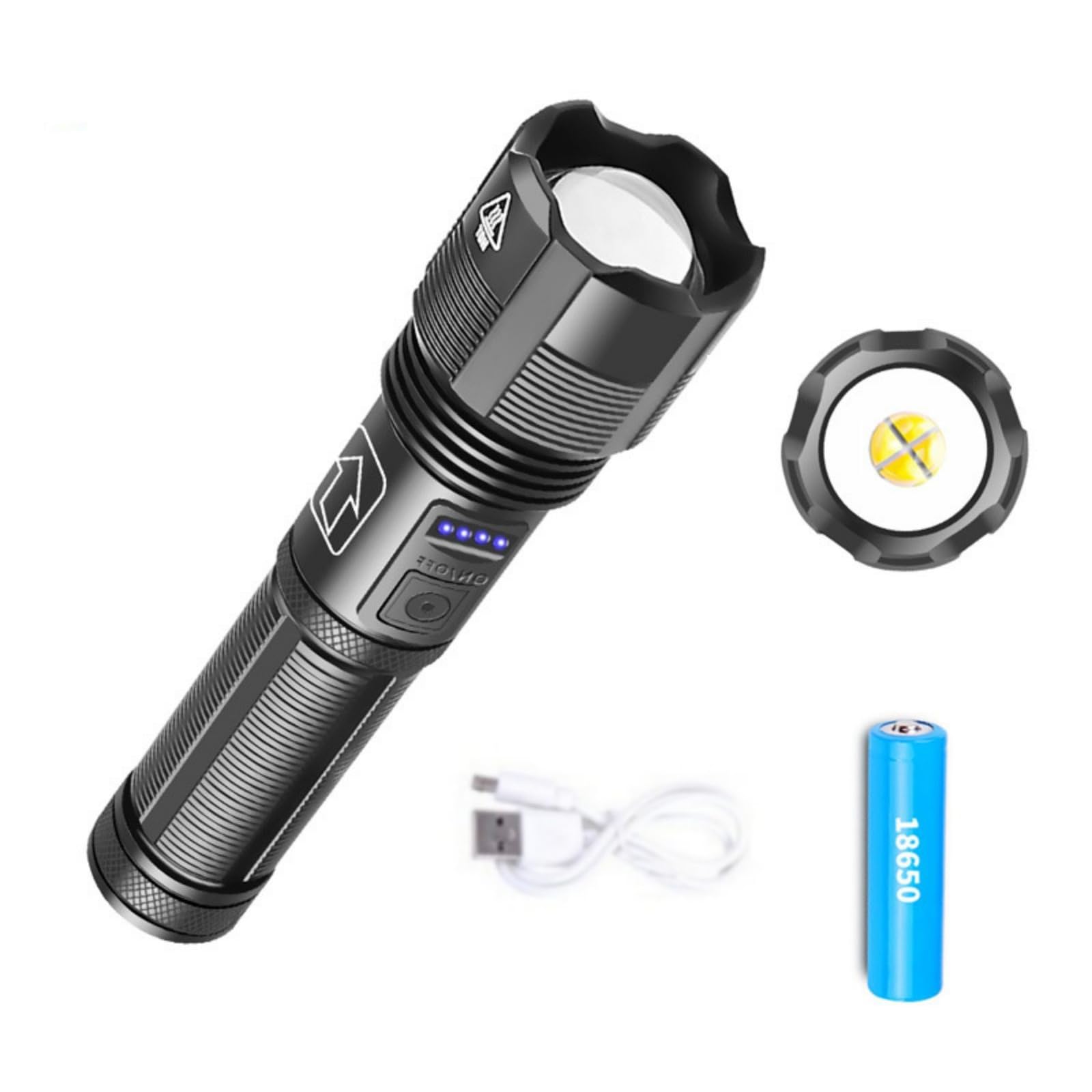 Linterna tactica Recargable con zoom lan8520A