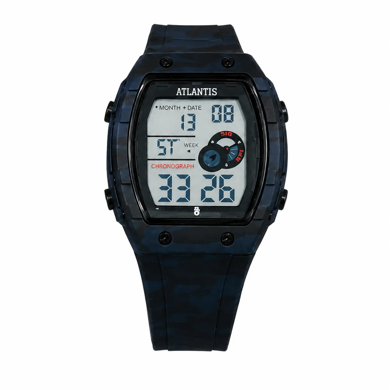 Reloj Digital Deportivo Camuflado "Atlantis", vista 2