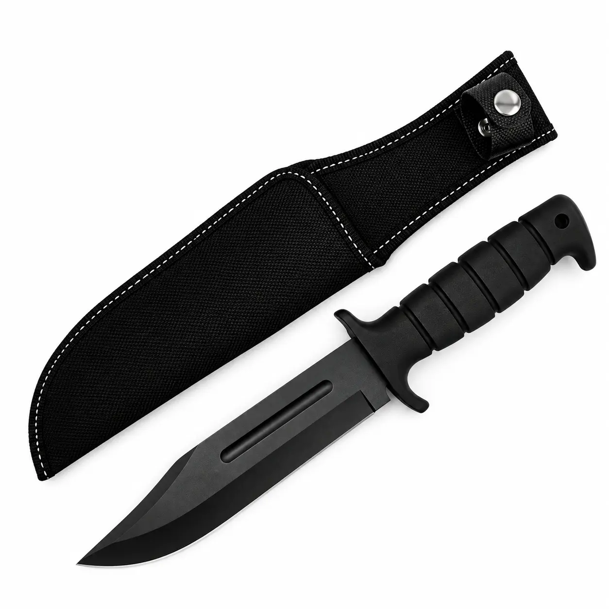 Cuchillo Táctico Militar con Guardamano y Funda CUCH-TAC-002 en Paraguay