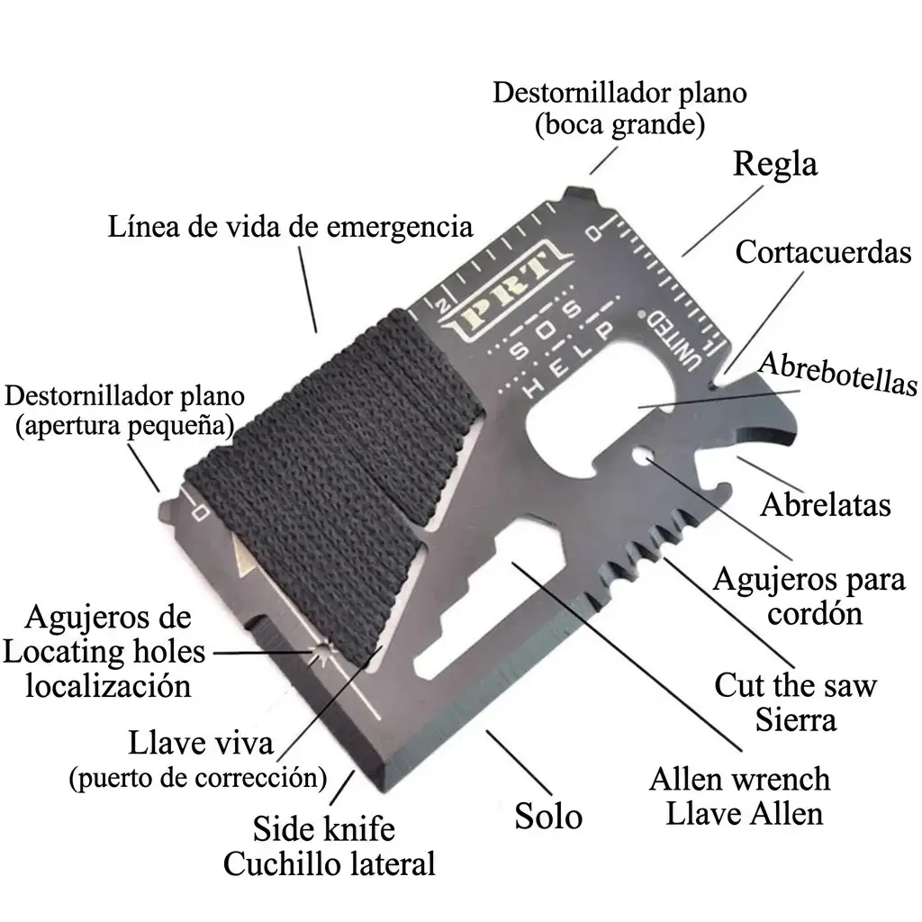 Tarjeta Multiherramienta 18 en 1